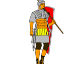 Dibuix Soldat romà  pintat per jan daude
