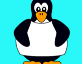 Dibuix Pingüí  pintat per anna c.m