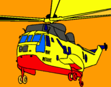 Dibuix Helicòpter al rescat  pintat per aniol