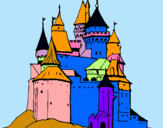 Dibuix Castell medieval pintat per anwar