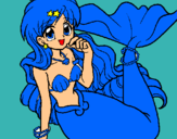 Dibuix Sirena pintat per maika