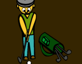 Dibuix Jugador de golf II pintat per Aleix