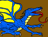 Dibuix Drac rèptil pintat per ccb