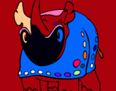Dibuix Rinoceront  pintat per Natilla