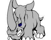 Dibuix Rinoceront II pintat per akhor