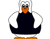 Dibuix Pingüí  pintat per akhor