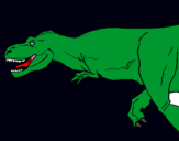 Dibuix Tiranosaure rex pintat per ccb