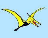 Dibuix Pterodàctil pintat per marc