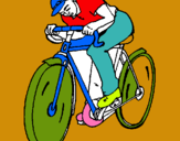 Dibuix Ciclisme pintat per meritxell