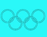 Dibuix Anelles dels jocs olímpics pintat per natilla