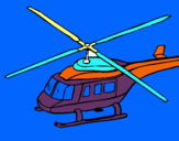 Dibuix Helicòpter  pintat per meritxell