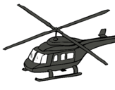 Dibuix Helicòpter  pintat per jordi