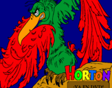 Dibuix Horton - Vlad pintat per dídac