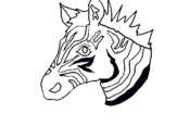 Dibuix Zebra II pintat per joan