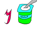 Dibuix Iogurt pintat per laia