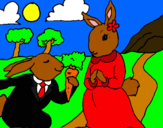 Dibuix Conills pintat per maria viola