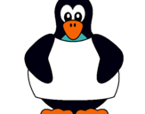 Dibuix Pingüí  pintat per roger@