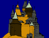 Dibuix Castell medieval pintat per el  castyllo delos dioses