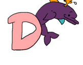 Dibuix Dofí pintat per daina2
