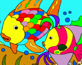 Dibuix Peixos pintat per eric    juanola