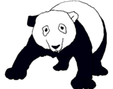 Dibuix Ós panda pintat per neus gargallo soler