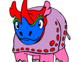 Dibuix Rinoceront  pintat per ?