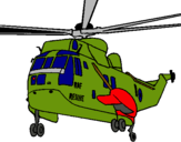 Dibuix Helicòpter al rescat  pintat per juan ca