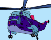 Dibuix Helicòpter al rescat  pintat per emmanuel