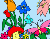 Dibuix Fauna i flora pintat per Aina