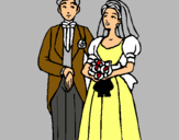 Dibuix Marit i dona III pintat per gina