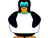 Dibuix Pingüí  pintat per lidia@