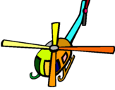 Dibuix Helicòpter V pintat per X