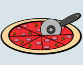 Dibuix Pizza pintat per ANNA FAIGES