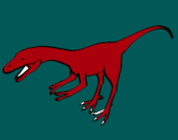 Dibuix Velociraptor II  pintat per joel   guai