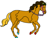 Dibuix Cavall 5 pintat per carla