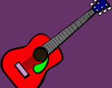 Dibuix Guitarra espanyola II pintat per oriol