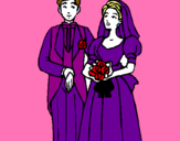Dibuix Marit i dona III pintat per jana