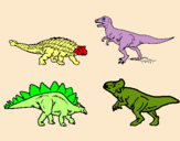 Dibuix Dinosauris de terra pintat per Jan LL.