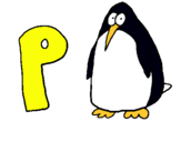 Dibuix Pingüi pintat per carla de lamo