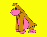 Dibuix Mono enfadat pintat per Izan GG