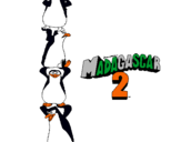 Dibuix Madagascar 2 Pingüins pintat per caballoAdri