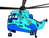 Dibuix Helicòpter al rescat  pintat per miarlet