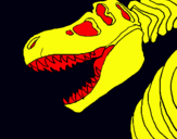 Dibuix Esquelet tiranosauri rex pintat per didac2005