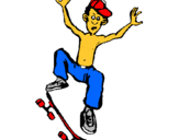 Dibuix Skateboard pintat per DAVID
