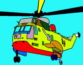 Dibuix Helicòpter al rescat  pintat per mateo
