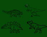 Dibuix Dinosauris de terra pintat per TOMAS