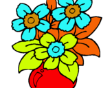 Dibuix Gerro de flors pintat per marta