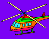Dibuix Helicòpter  pintat per carles canal