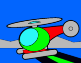 Dibuix Helicòpter petit  pintat per Guillem Sanahuja