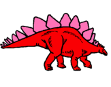 Dibuix Stegosaurus pintat per hugo